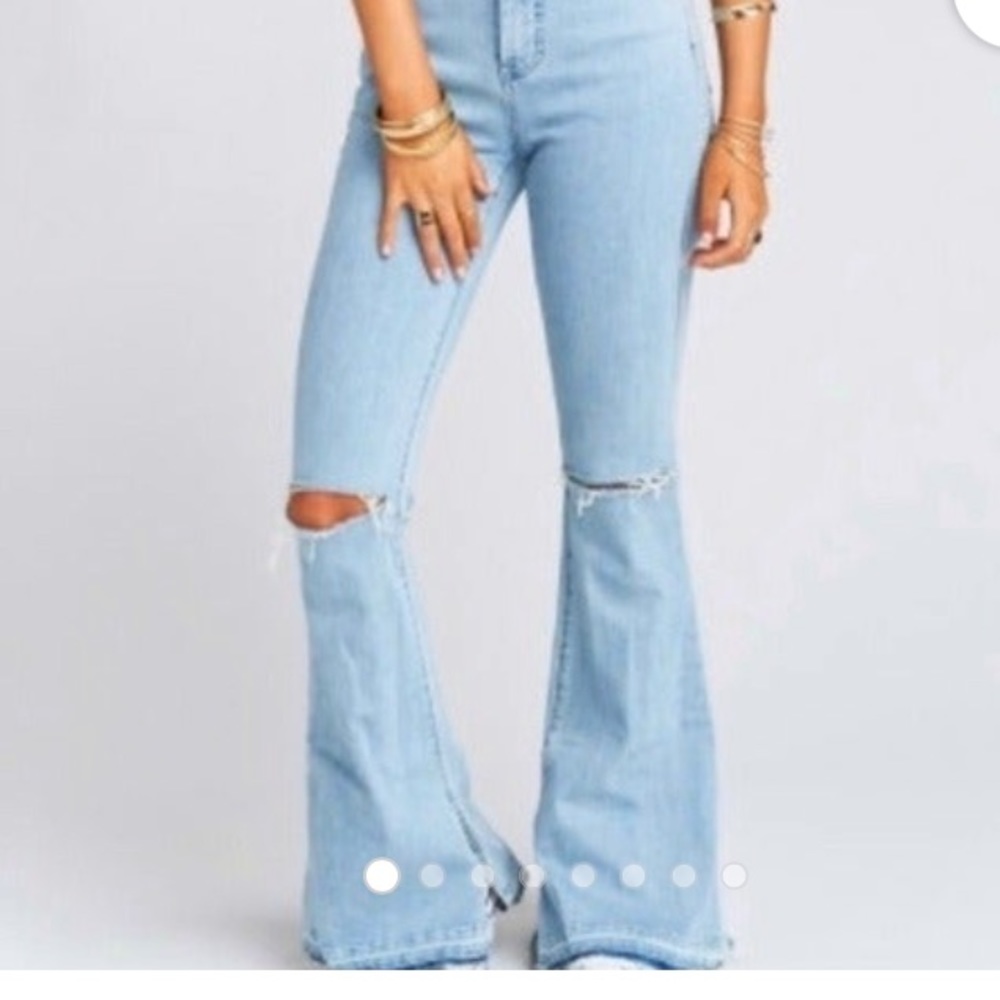Show me your mumu high rise flare jeans
